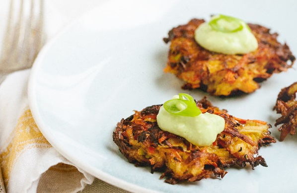 Kohlrabi and Carrot Fritters